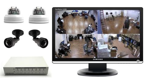 CCTV system with 4 cameras